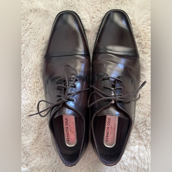 Kenneth Cole New York Men\'s Light Jolt Oxford Dark Brown Dress Shoes Size 11 main image 7